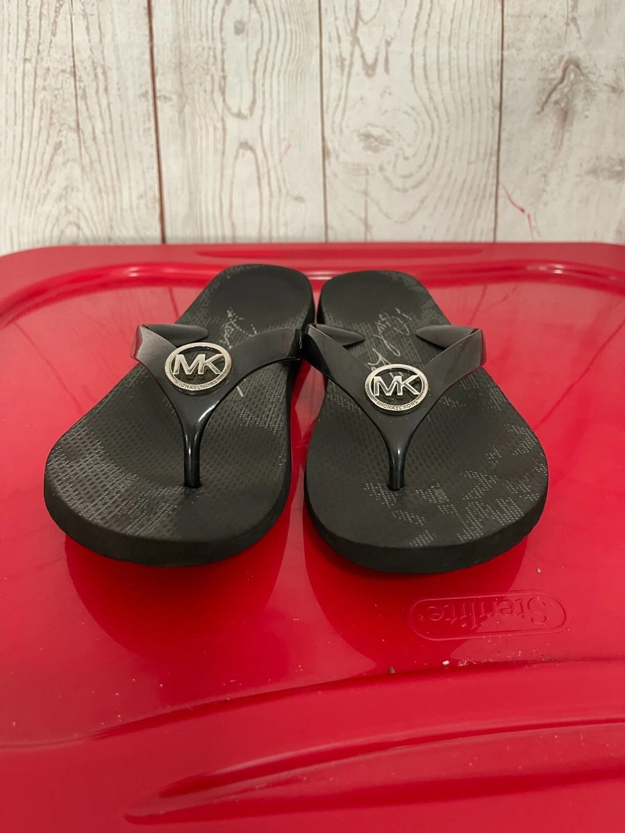 Michael kors red flip flops online