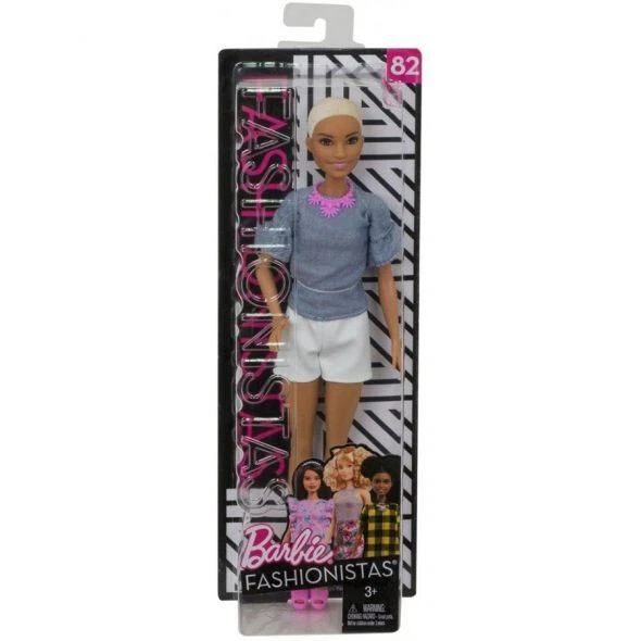 Barbie Fashionistas Doll 82 Buzz Cut Chic In Chambray 2017 Mattel