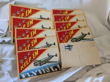 WWII Keep Em Flying Lockheed B-14 Hudson Bomber lot 10 postcards