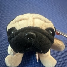 1996 PUGSLY the PUG Dog Ty Beanie Baby MWMT Great Gift 