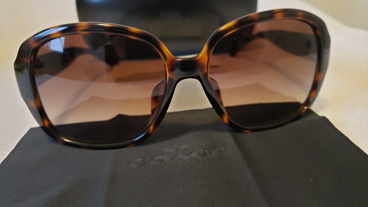 Coach Raphaella Tortoise Shell Sunglasses Coach HC8132 L109 sunglasses for women in Light Brown  main image 3