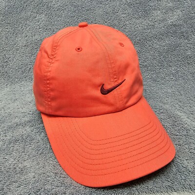 Nike Golf Hat Center Check Swoosh Peach Baseball Hat Golf Cap