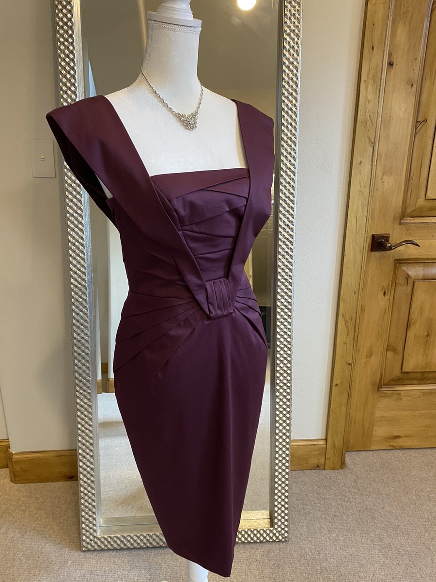 burgundy pencil dress Unique Vintage Plus Size Burgundy Velvet Off the Shoulder Surplice Pen