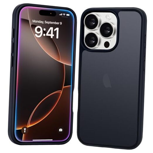 for iPhone 16 Pro Case Matte, Military Grade Drop Protection, Frosted