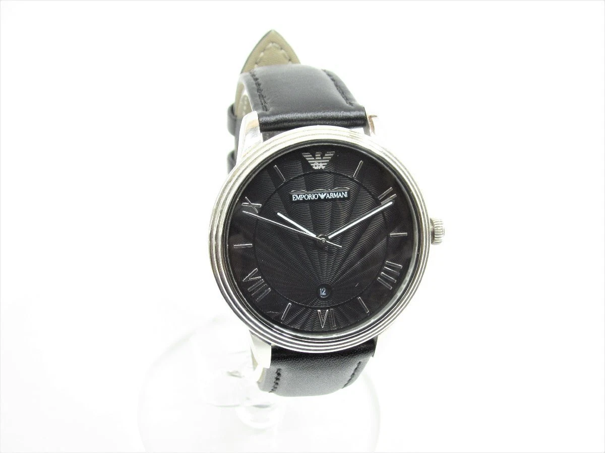 Emporio Armani AR1611 Black Dial Men s UA9483 Watch Used eBay