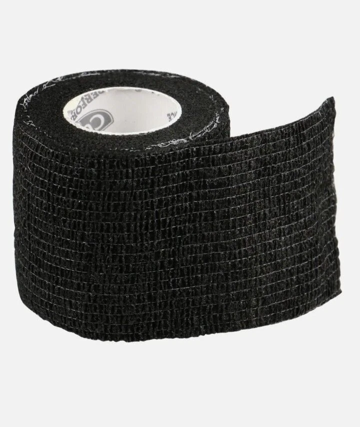 (2) Curad черная самоклеящаяся пленка, рулоны 5 ярдов компрессионные/поддерживающие самоклеящиеся палочки - Изображение 2 из 3