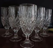 Godinger/Shannon Crystal DUBLIN Iced Tea Glasses - Set/6 - Free U.S. Shipping 