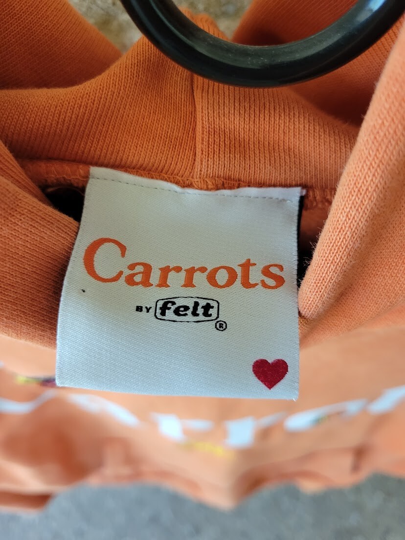 Carrots by Felt Orange Butterfly Hoodie small Gem