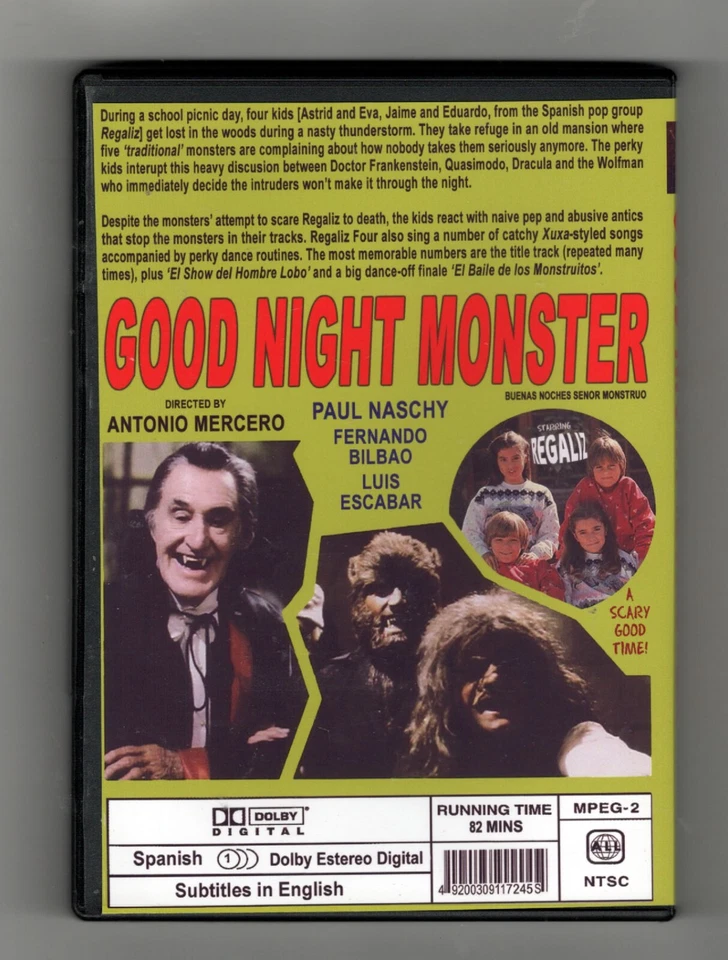 GOOD NIGHT MONSTER (1982) Paul Naschy Rare Werewolf Fantasy Comedy w/English sub Foto 2 de 2