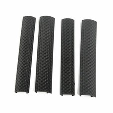 Pack of 4 for Picatinny Rail Covers Panel Textured Soft Rubber Anti Slip 6.25"