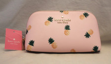 Kate Spade Staci Pineapples Printed Small Cosmetic Case Bag - Pink w/ Pineapples