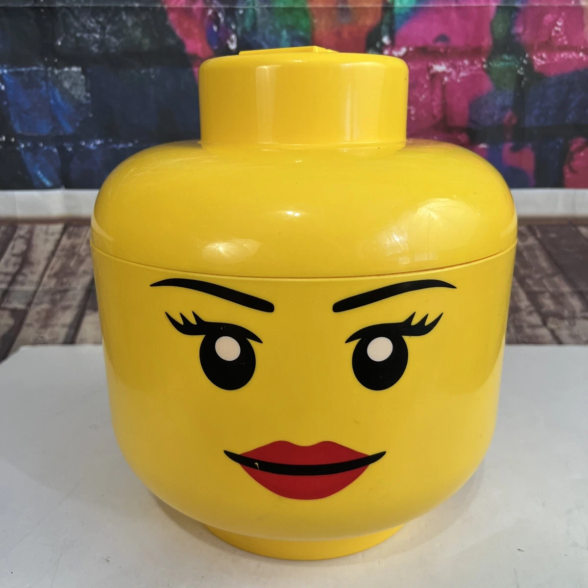 LEGO Iconic Storage Head Large Girl Smiley Face L Female Large CMF