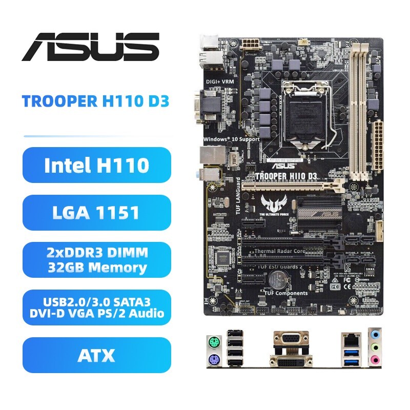 Ddr3 H110 Motherboard Supported Ram Frontech H110 Motherboard, LGA