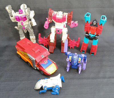 Vintage Lot Of 6 Original Transformers Hasbro Takara Rodimus Prime  