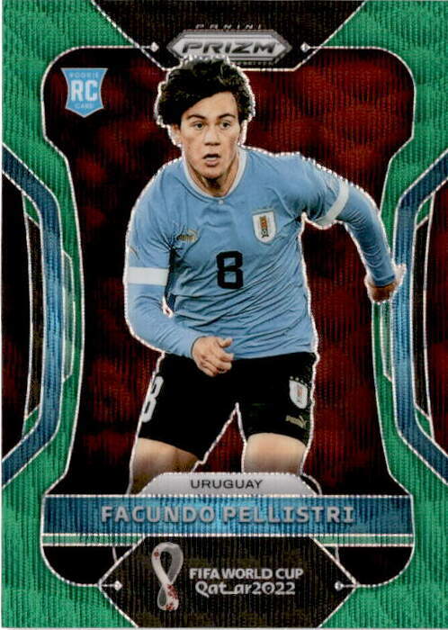 2022 Panini Prizm World Cup #275 Facundo Pellistri Green Wave Uruguay