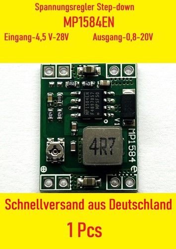 1-10x MP1584EN Mini DC-DC Spannungsregler Step-down 3A Buck Power Modul - Bild 2 von 23