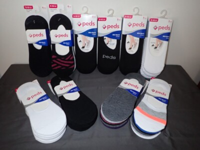 #ad NEW Women’s Peds 6 Pairs Mid Low Sport Liner Size 5 10 Choose Style amp; Color $15.99