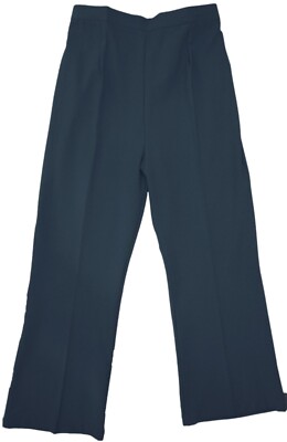 High Rise Pull On gerades Bein Hose hinten elastischer Bund Beschreibung lesen Damen