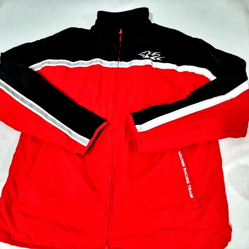 HRT Holden Racing Team Jacket Reversible Full Zip Black Red Men Size M image 12