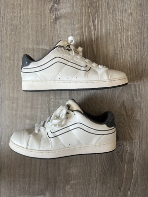 Vintage Y2K Vans Canty Skate Shoes Fat Tongue Leather 90s