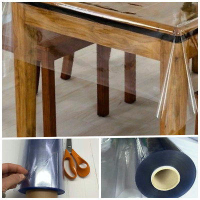 Klar Transparent PVC Tischdecke Tischschutz Wasserdicht 0,25 mm