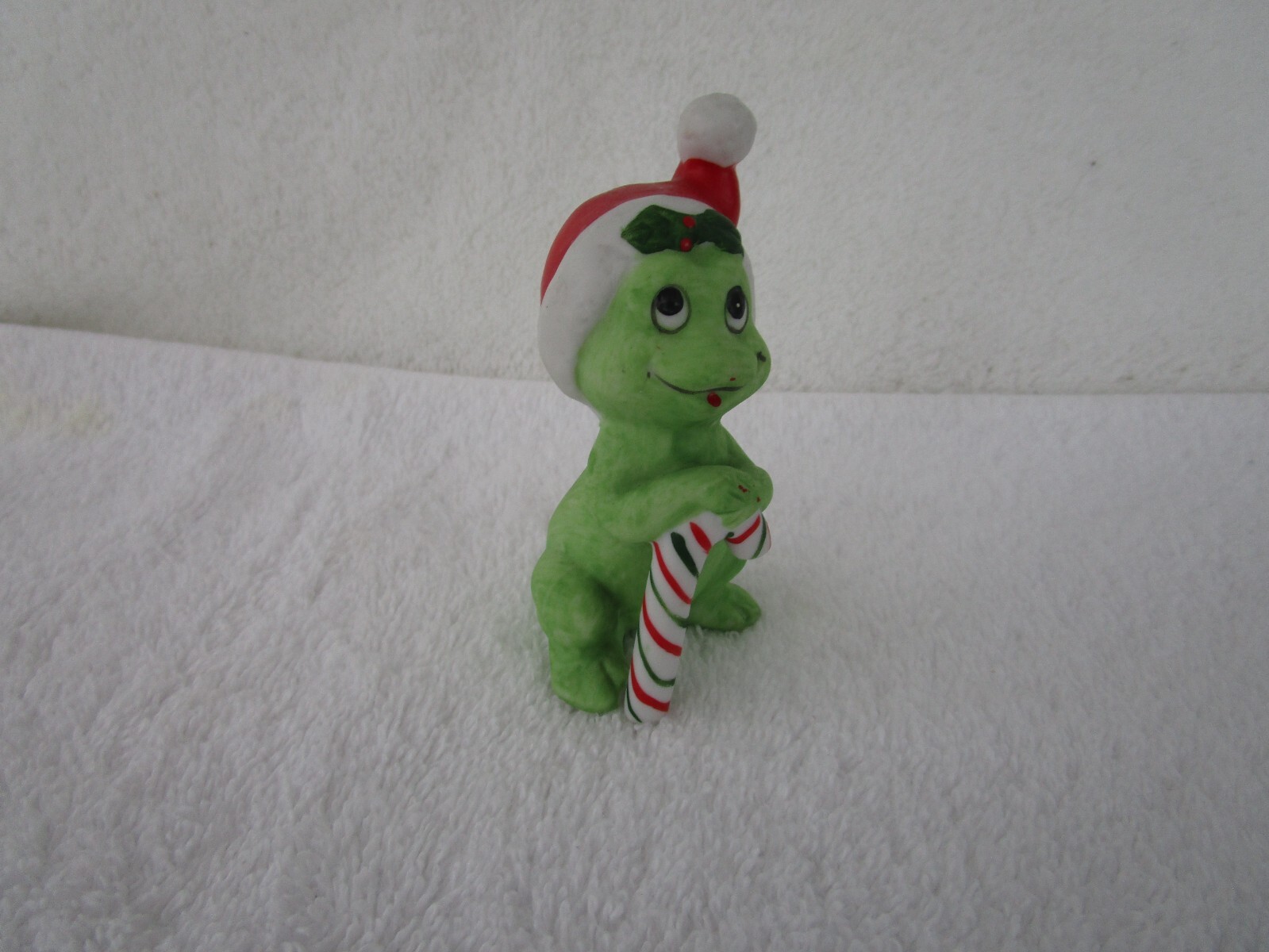 Vintage Lefton Christmas Frog With Cane 3.5" Figurine1713 eBay