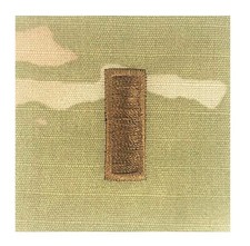 US Army OCP Rank 2x2 Sew On - O1 Second Lieutenant