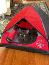 Original Cat Camp Pet Tent Red NIB