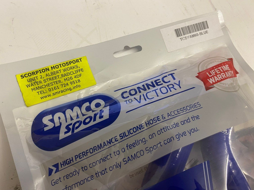 Samco sport 4 Piece MX Radiator Hose Kit - YAMAHA YZF250 14-18 - YAM-60-BLUE - Picture 3 of 5
