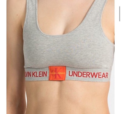 monogram logo unlined bralette