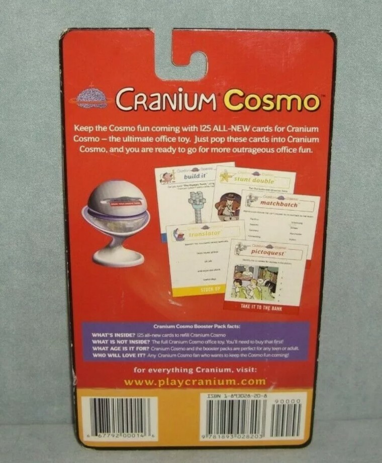 cranium booster box 3 Cranium Cosmo Game Booster Pack #3 - Sealed