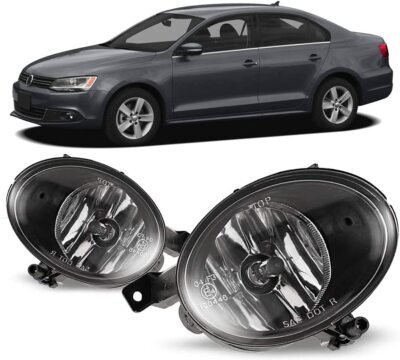 Fog Lights For 2010-2015 Volkswagen Golf Hatchback/Jetta Sedan Front Bumper Lamp