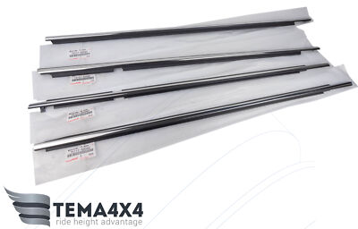Genuine OEM Front and Rear Doors Belt Moulding Set for Toyota