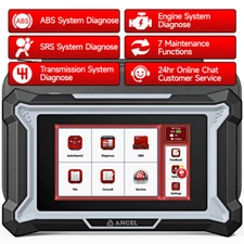 Check Engine Transmission ABS SRS Code Reader OBD2 Scanner Car Diagnostic Tool