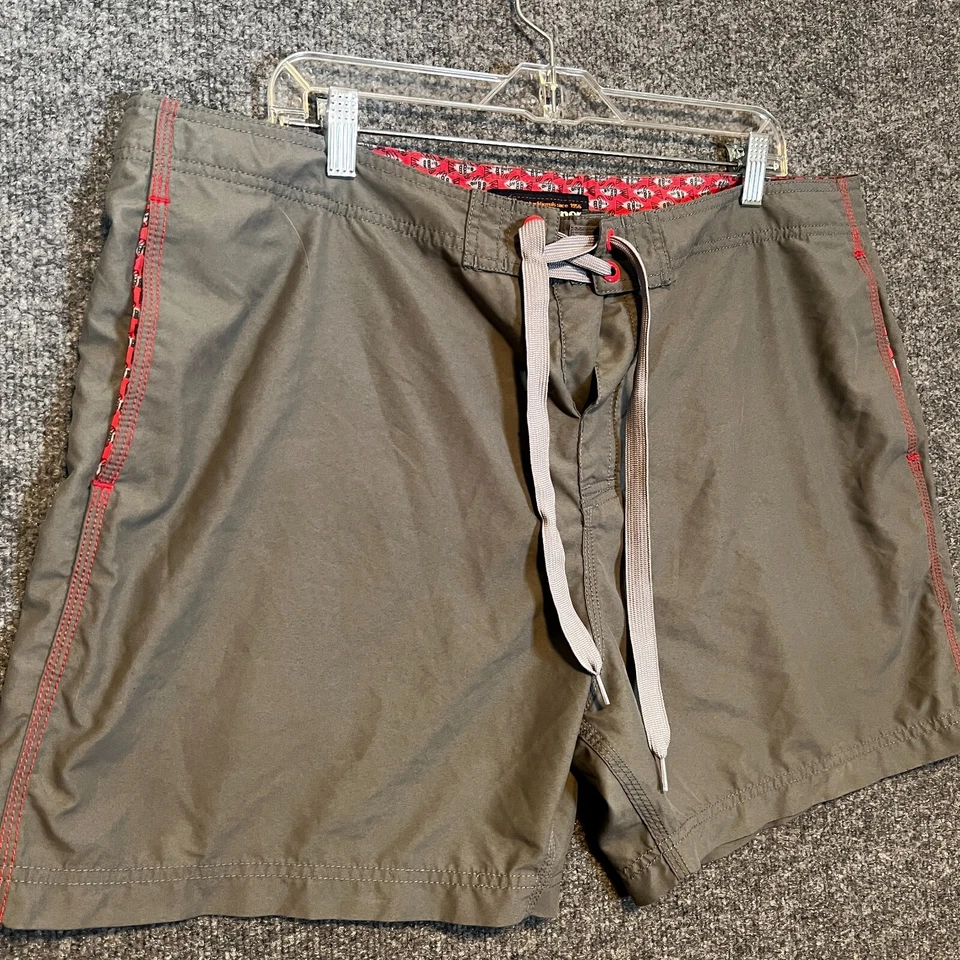 Bañador Reyn Spooner para Hombres 40 Gris Board Shorts Ligero Playa Surf Foto 3 de 4