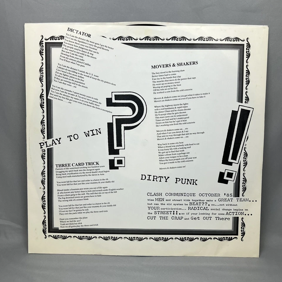 The Clash Cut the Crap 1985 US First Pressing Vinyl LP Epic FE 40017 EX Foto 4 de 4