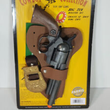 Parris Cap Gun Toy Texas Ranger Double Holster 12 Shot Die Cast