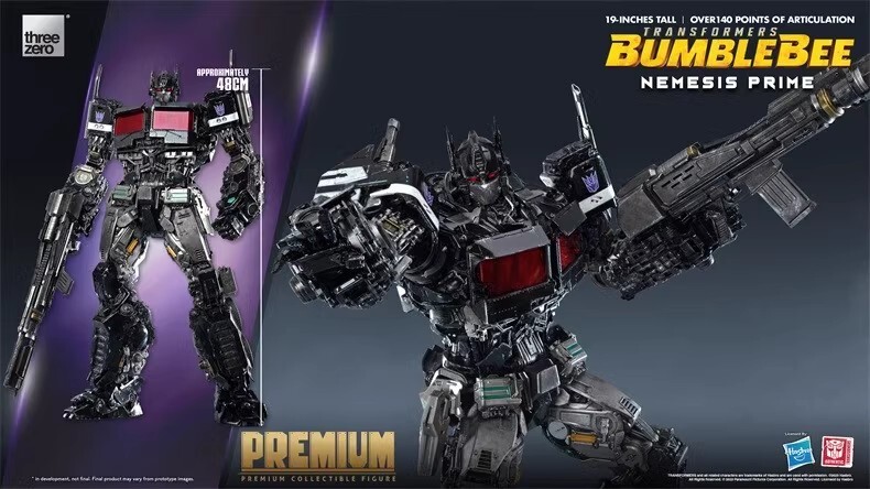 Threezero 3Z05491W0 Transformers Bumblebee Nemesis Prime 19'' inch