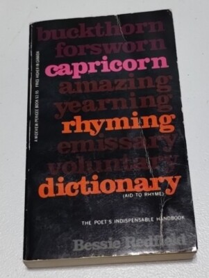 Capricorn Rhyming Dictionary BESSIE REDFIELD First Perigree Printing 1980