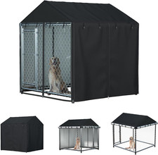 Outdoor Dog Kennel Cover Waterproof Dustproof Heavy Duty 600D 6.76 Ft X 6.76 Ft