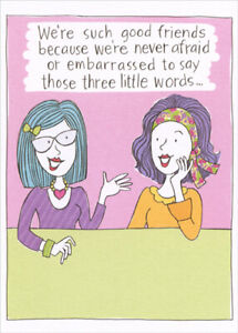 Two Women - We're Such Good Friends Funny Feminine Birthday Card for ...