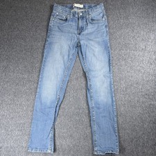 Levi's 502 Jeans Youth Boys Size 14 Regular Blue Taper Denim 27X27 Light Wash