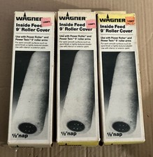3 pc Wagner 0155001 Perforated Roller Cover ~ 9 inch 1/2? nap ~ NOS ~