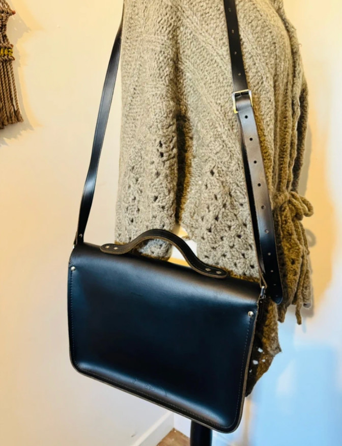 The Cambridge Satchel Company Limited Edition Black Universal Tartan Bag Unisex image 5