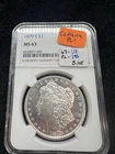 1879-S $1 Morgan Silver Dollar NGC MS 63 | Prooflike Obv PL Uncirculated UNC