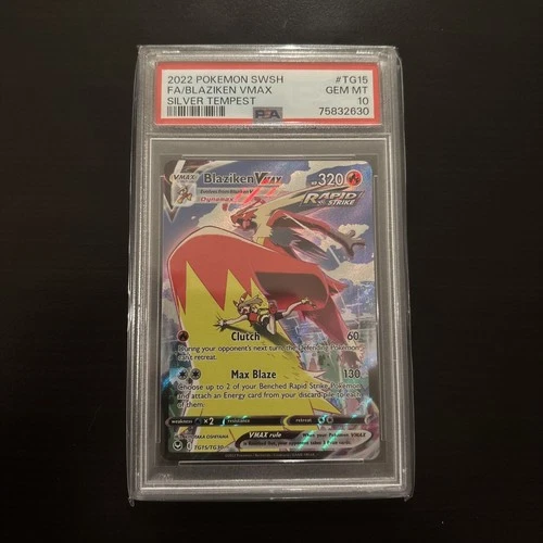 PSA 10 Blaziken VMAX TG15/TG30 Swsh12: Sword & Shield - Silver Tempest