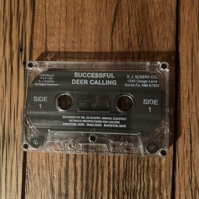 Vintage Successful Deer Calling Cassette by Dr. Ed Sceery Hunting Whitetail