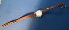 Vintage Vertex Revue Ladies Wristwatch. c1950s-1960s. Leather Strap.