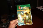 VINTAGE 1985 KENNER STAR WARS EWOKS  ON UNPUNCHED CARD KING GORNEESH WARPED CARD