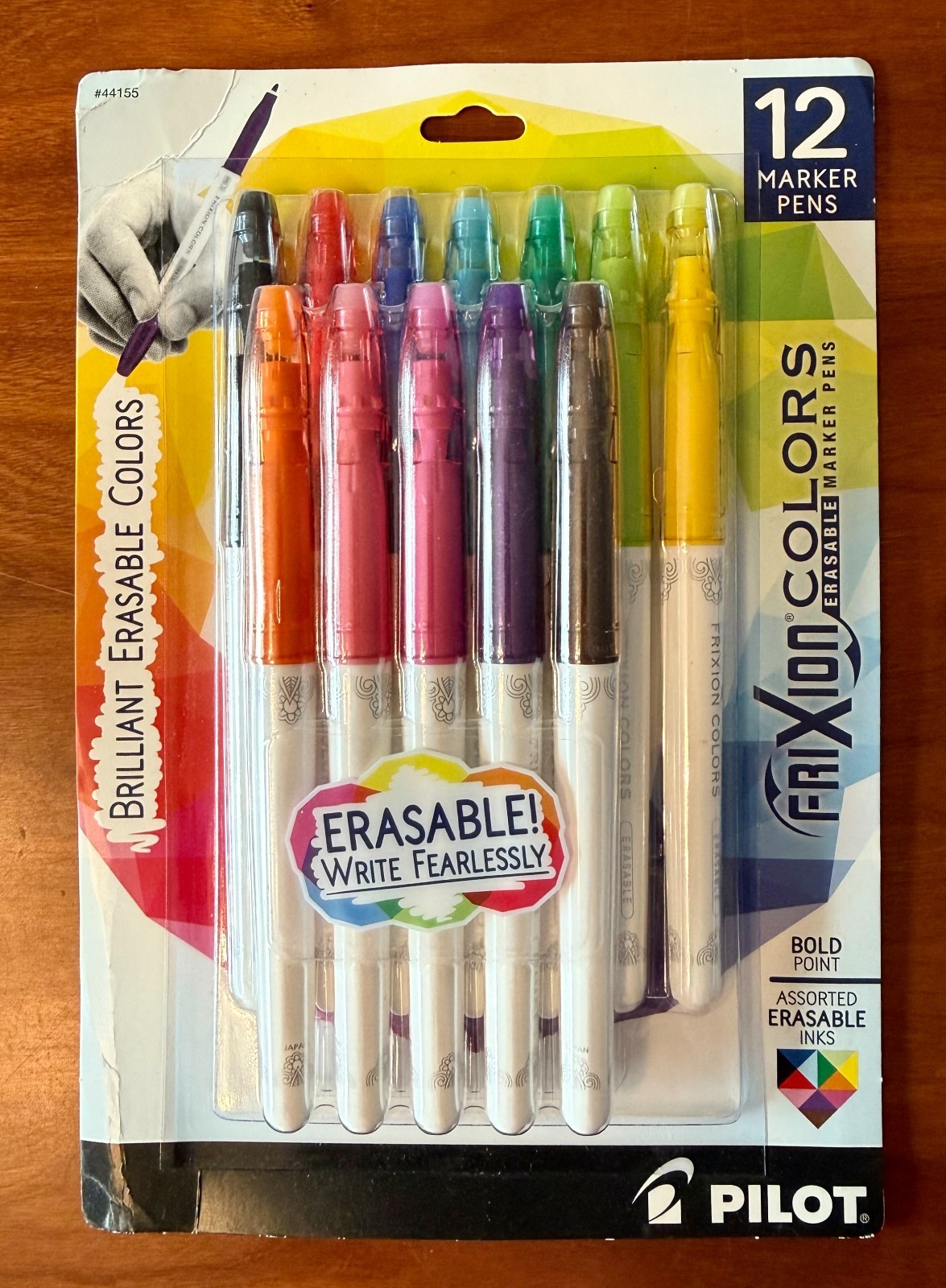 PILOT FriXion Colors Erasable Marker Pens, Bold Point, Assor